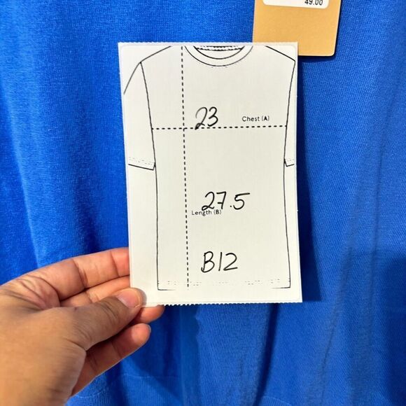 Halogen Women's Pullover Sweater Blue Camp XXL Solid V-Neck 3/4 Sleeve Casual - Picture 7 of 7